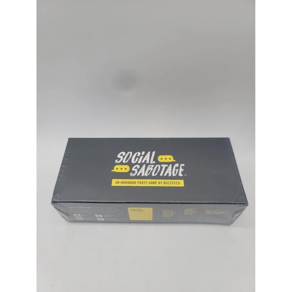 Funny Adult Party Game Social Sabotage by BuzzFeed 500 Cards